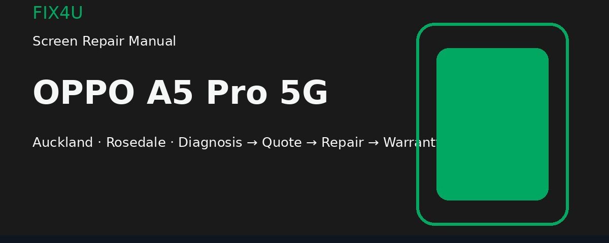 OPPO A5 Pro 5G Screen Repair Manual | FIX4U OPPO A5 Pro 5G screen repair manual — FIX4U Auckland
