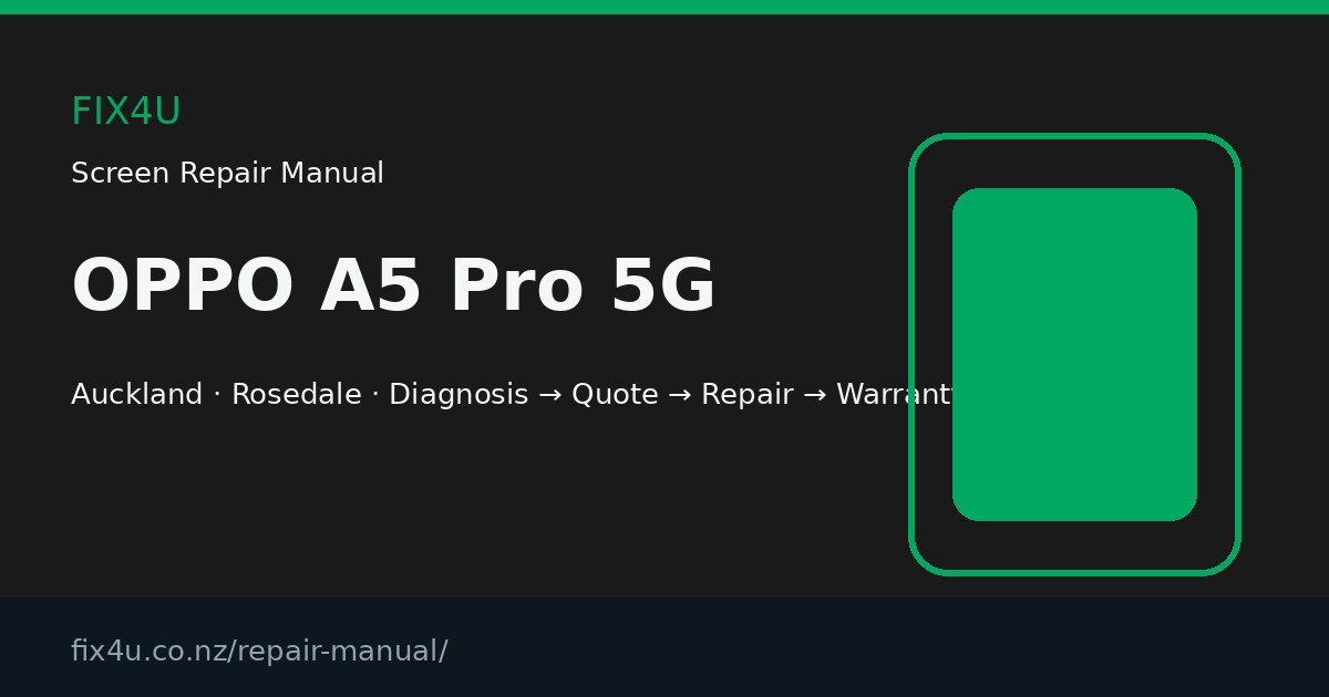 OPPO A5 Pro 5G Screen Repair Manual