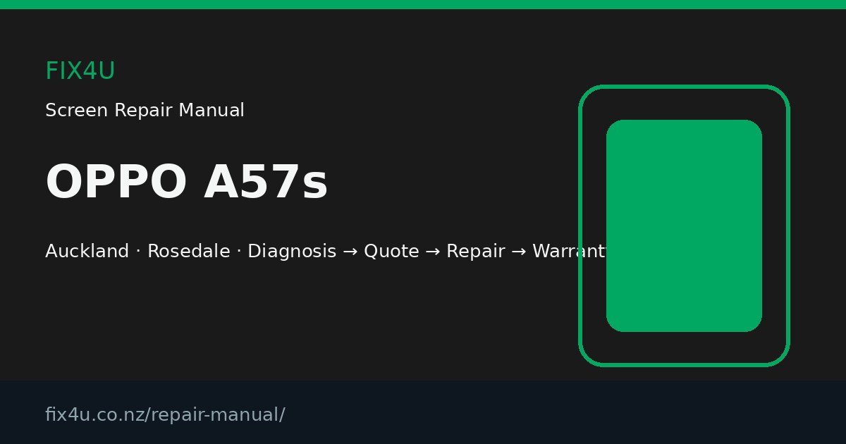 OPPO A57s Screen Repair Manual