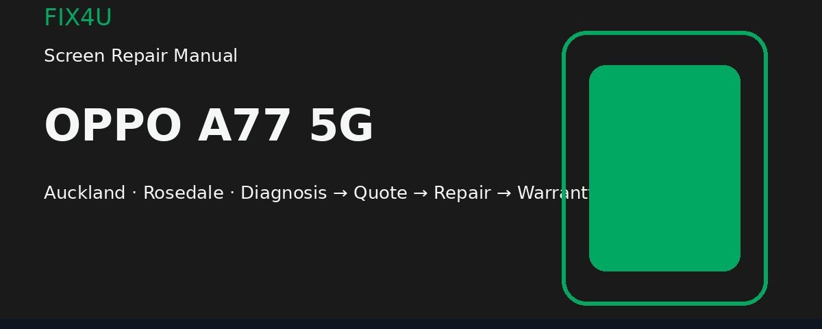 OPPO A77 5G Screen Repair Manual | FIX4U OPPO A77 5G screen repair manual — FIX4U Auckland