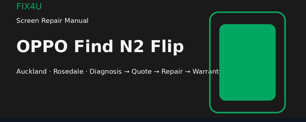 OPPO Find N2 Flip screen repair manual — FIX4U Auckland