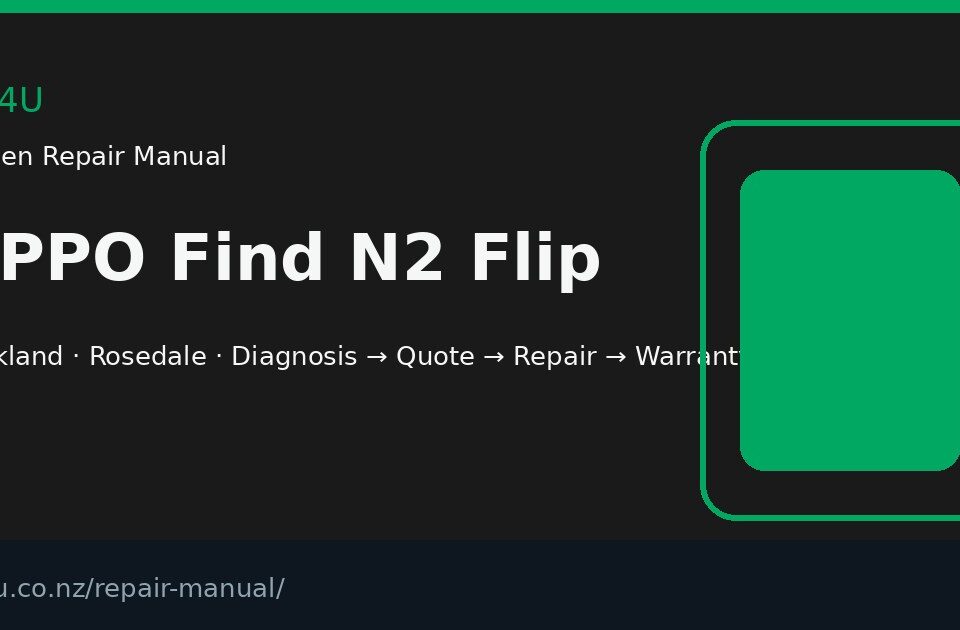 OPPO Find N2 Flip screen repair manual — FIX4U Auckland