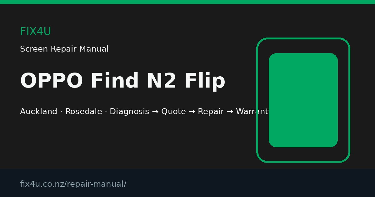 OPPO Find N2 Flip Screen Repair Manual