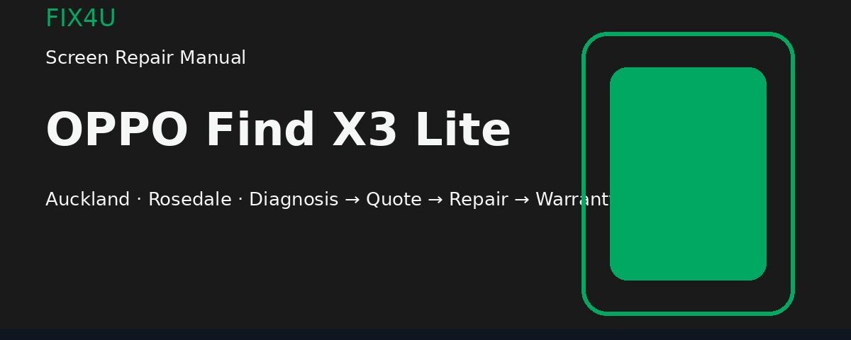 OPPO Find X3 Lite screen repair manual — FIX4U Auckland