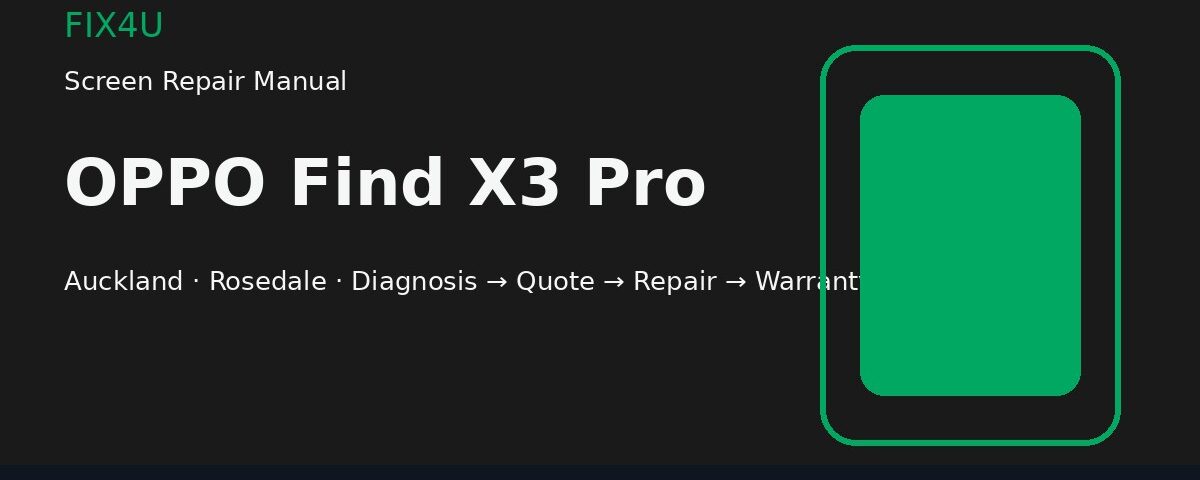 OPPO Find X3 Pro screen repair manual — FIX4U Auckland