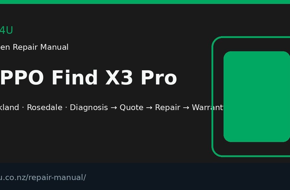 OPPO Find X3 Pro screen repair manual — FIX4U Auckland