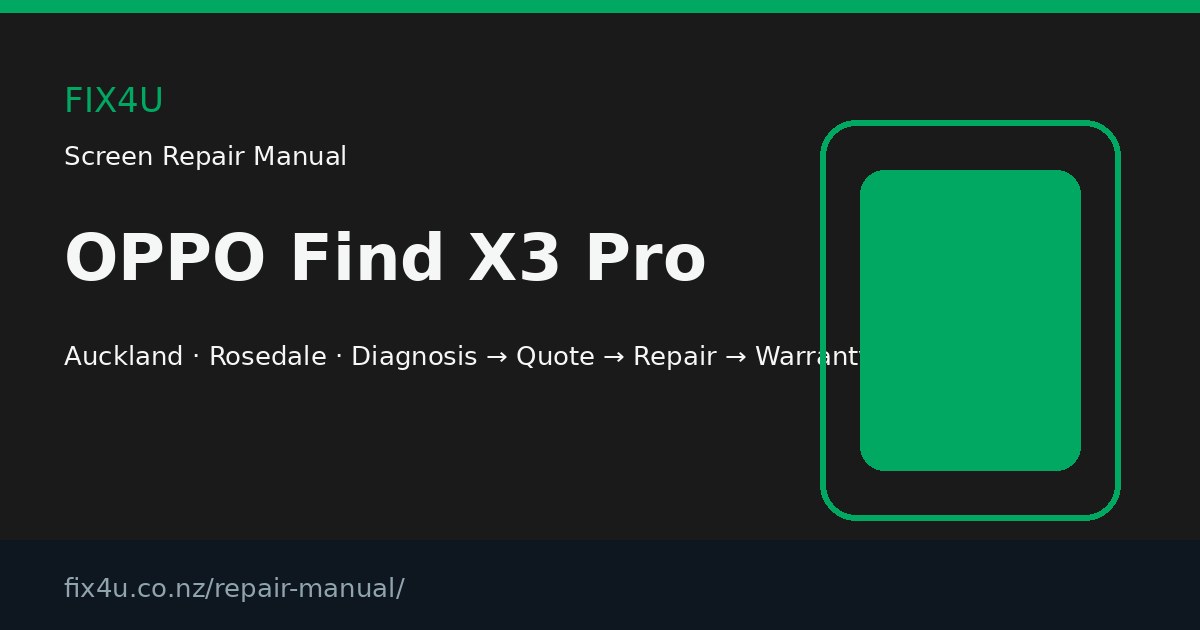 OPPO Find X3 Pro Screen Repair Manual