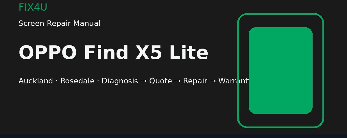 OPPO Find X5 Lite screen repair manual — FIX4U Auckland
