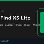 OPPO Find X5 Lite screen repair manual — FIX4U Auckland