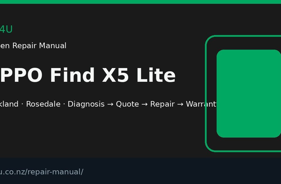 OPPO Find X5 Lite screen repair manual — FIX4U Auckland