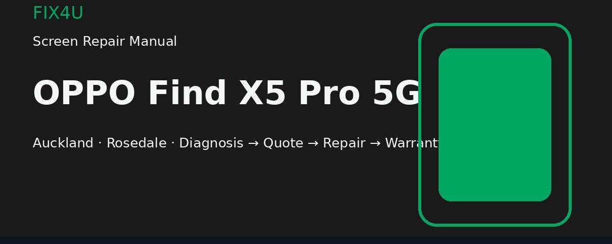 OPPO Find X5 Pro 5G screen repair manual — FIX4U Auckland