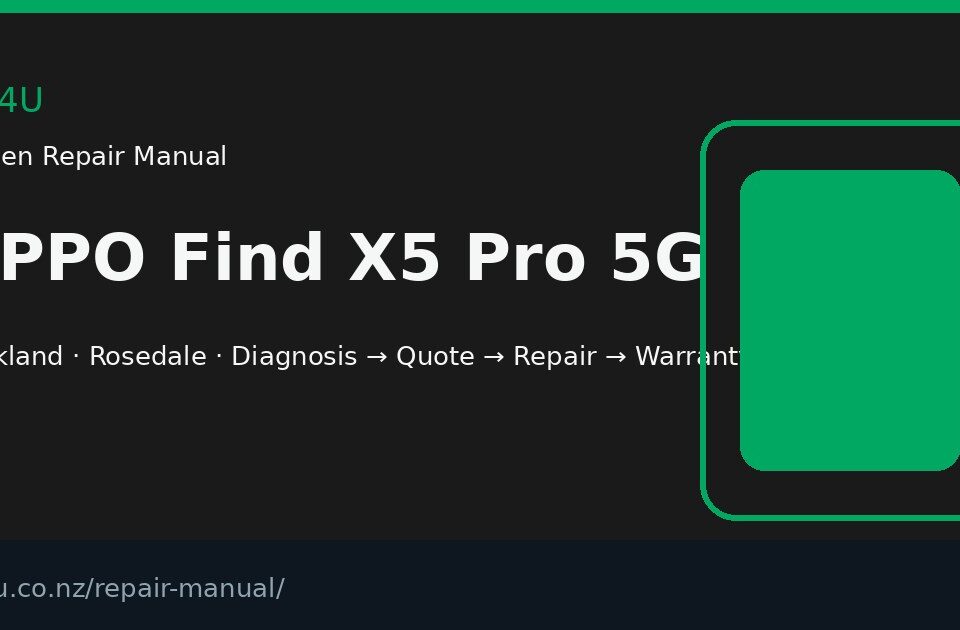 OPPO Find X5 Pro 5G screen repair manual — FIX4U Auckland