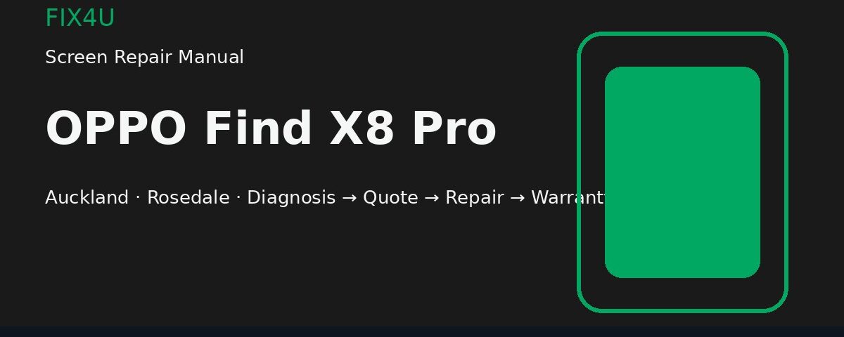 OPPO Find X8 Pro screen repair manual — FIX4U Auckland