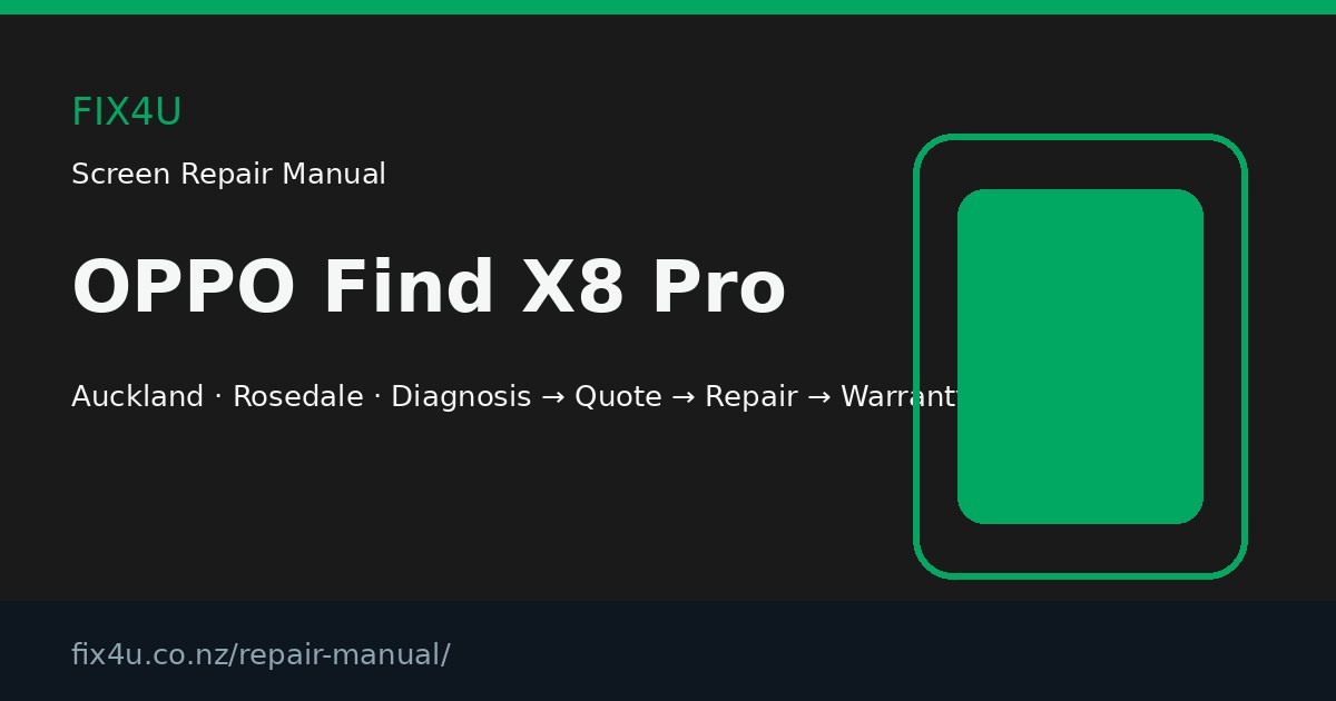 OPPO Find X8 Pro Screen Repair Manual