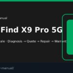 OPPO Find X9 Pro 5G Screen Repair Manual | FIX4U OPPO Find X9 Pro 5G screen repair manual — FIX4U Auckland