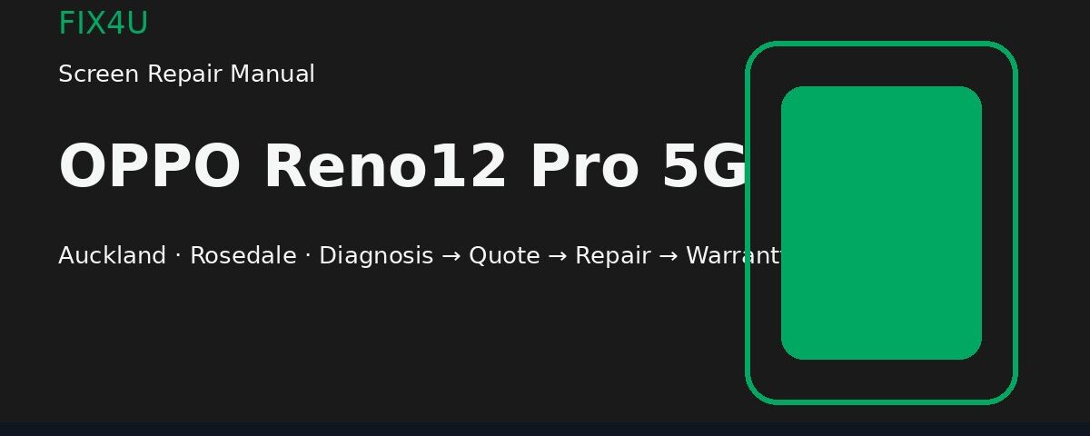 OPPO Reno12 Pro 5G screen repair manual — FIX4U Auckland