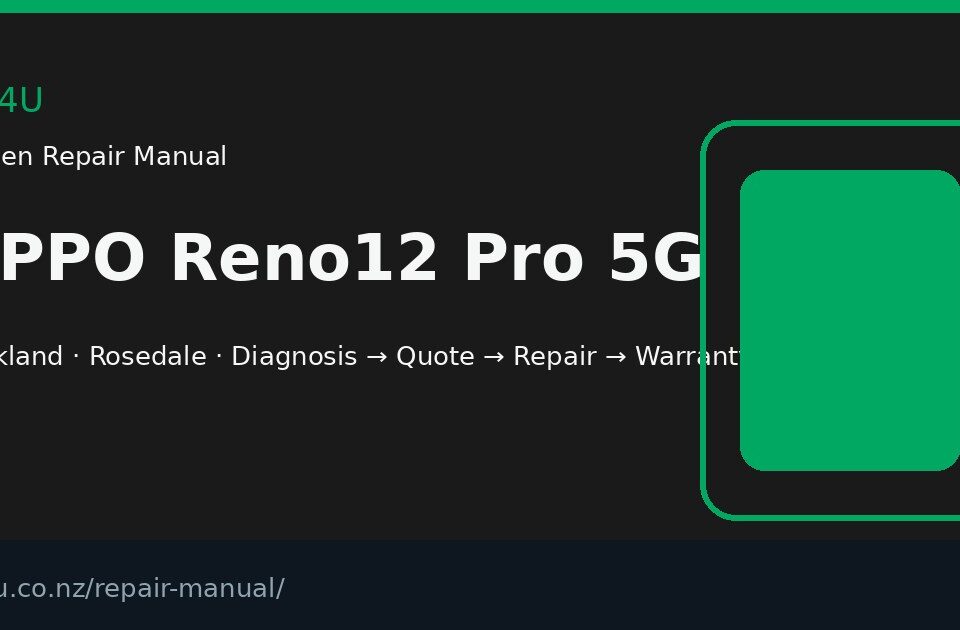 OPPO Reno12 Pro 5G screen repair manual — FIX4U Auckland