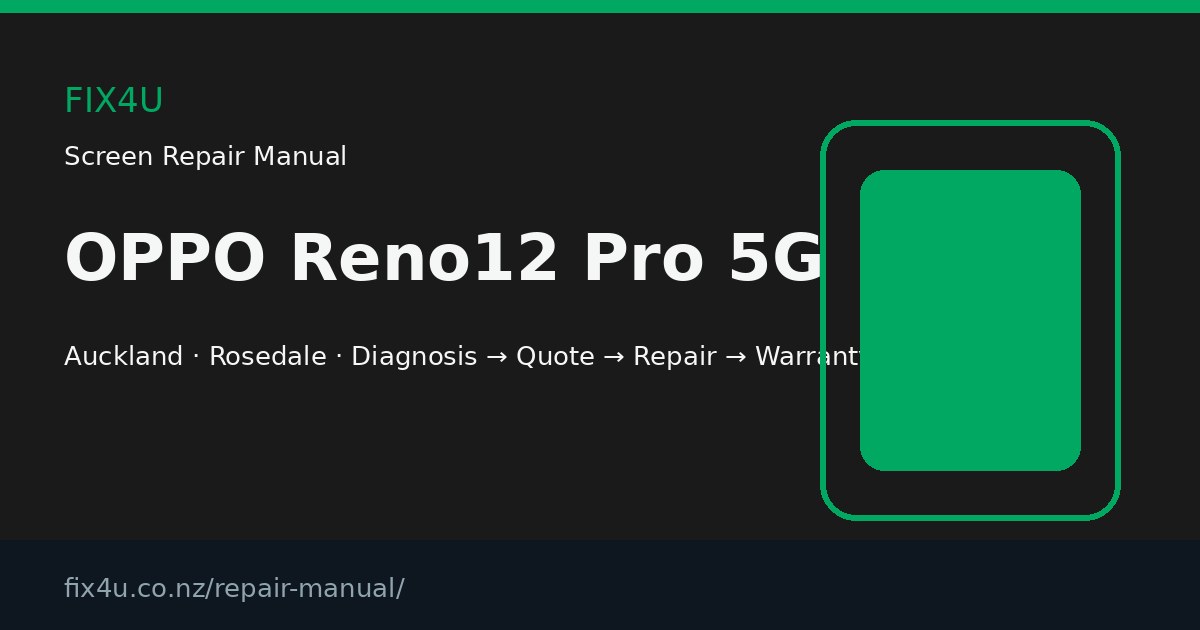 OPPO Reno12 Pro 5G Screen Repair Manual