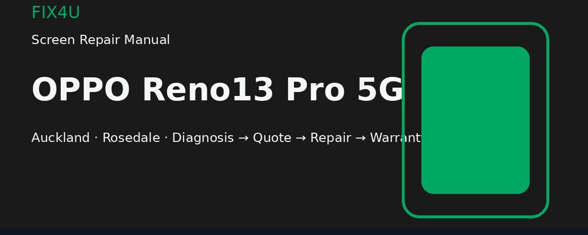 OPPO Reno13 Pro 5G screen repair manual — FIX4U Auckland