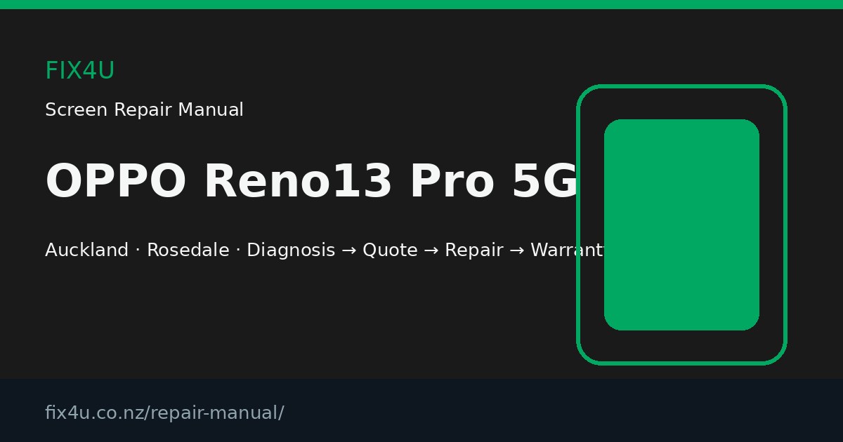 OPPO Reno13 Pro 5G Screen Repair Manual