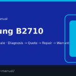 Samsung B2710 screen repair manual — FIX4U Auckland
