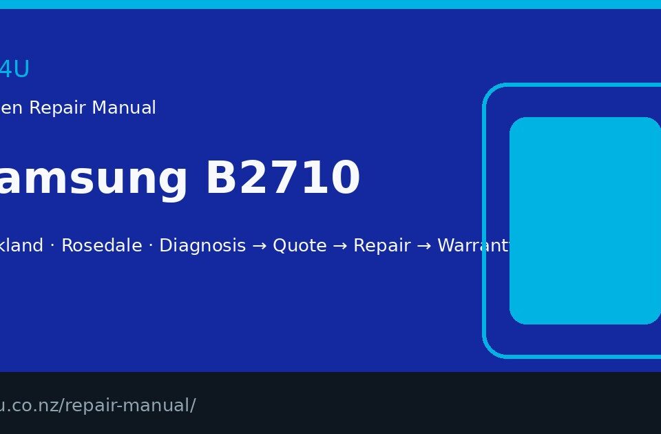 Samsung B2710 screen repair manual — FIX4U Auckland