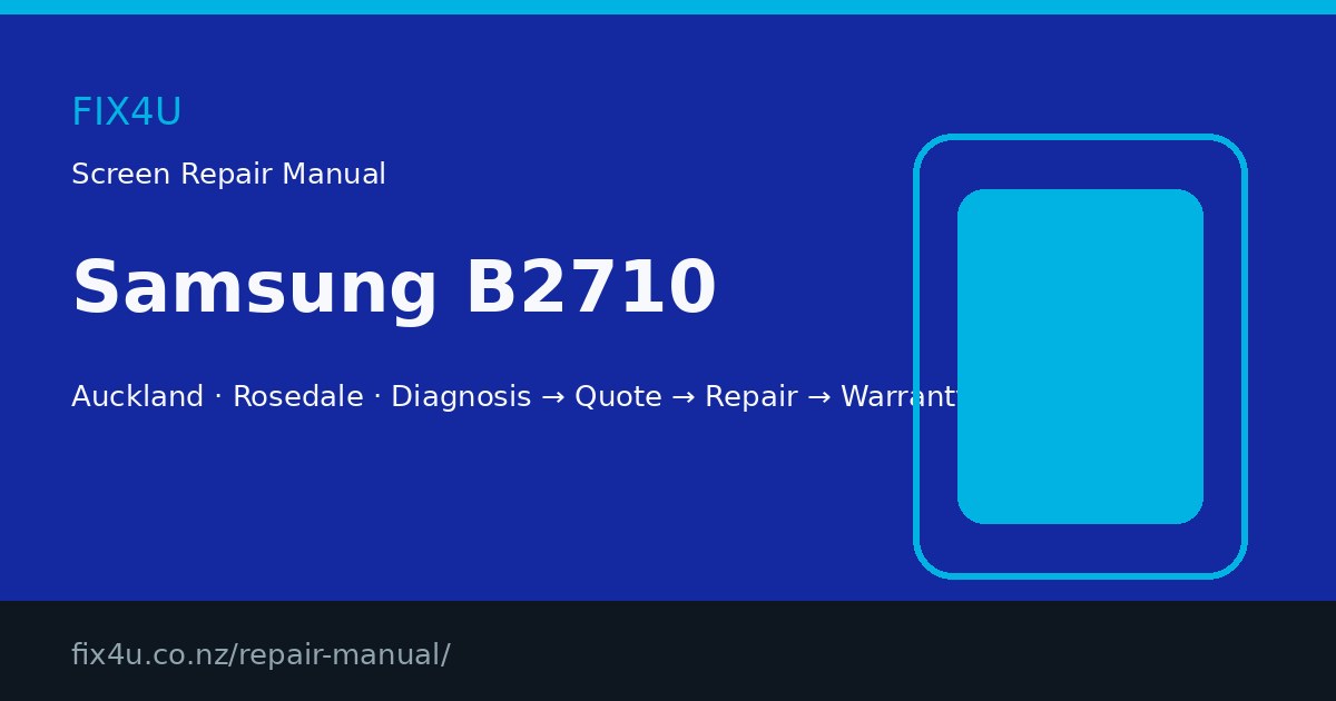 Samsung B2710 Screen Repair Manual