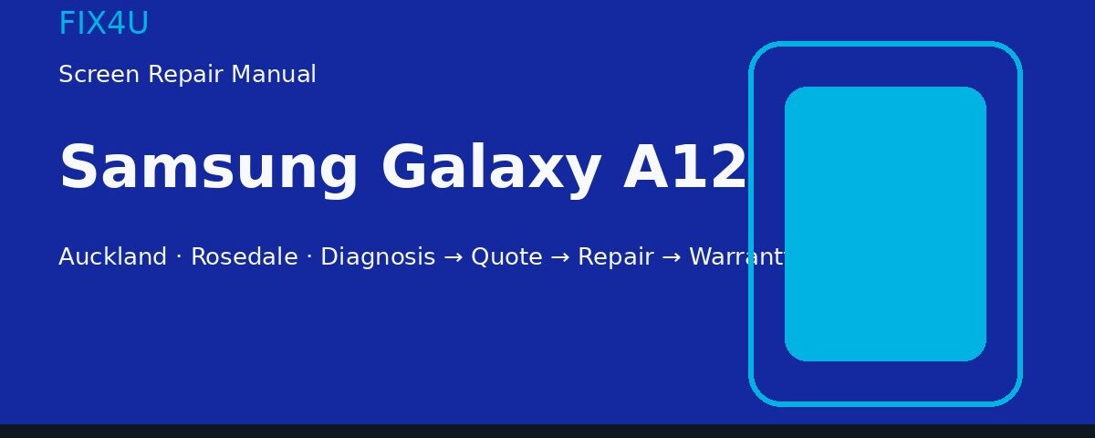 Samsung Galaxy A12 screen repair manual — FIX4U Auckland