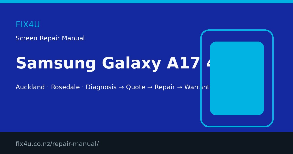 Samsung Galaxy A17 4G Screen Repair Manual