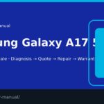 Samsung Galaxy A17 5G screen repair manual — FIX4U Auckland