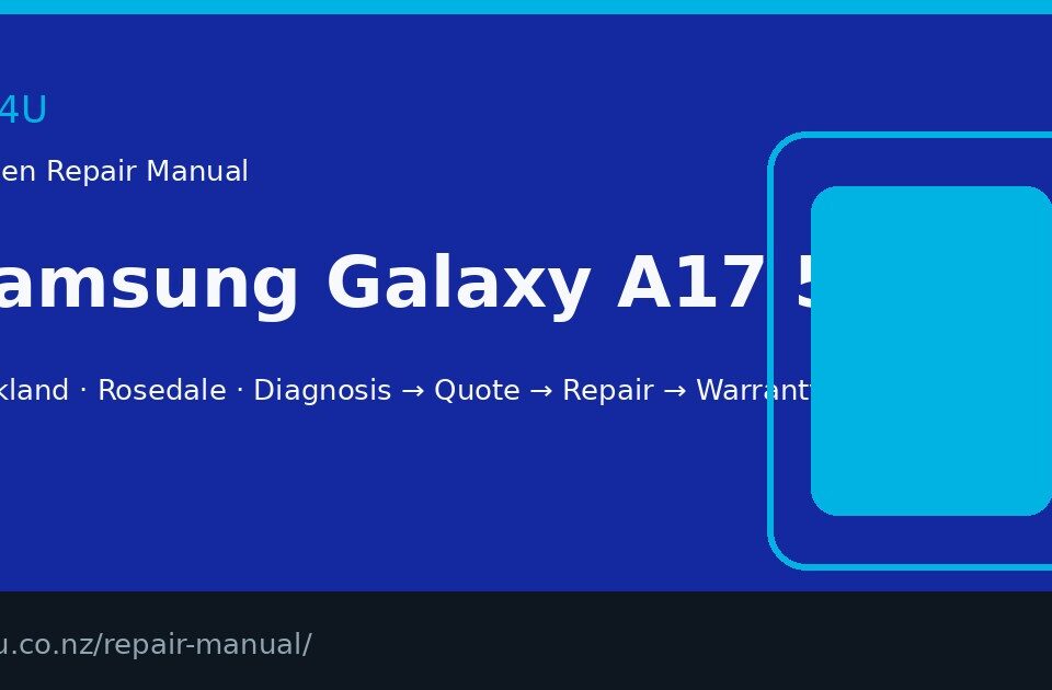Samsung Galaxy A17 5G screen repair manual — FIX4U Auckland