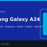 Samsung Galaxy A24 screen repair manual — FIX4U Auckland