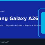 Samsung Galaxy A26 screen repair manual — FIX4U Auckland