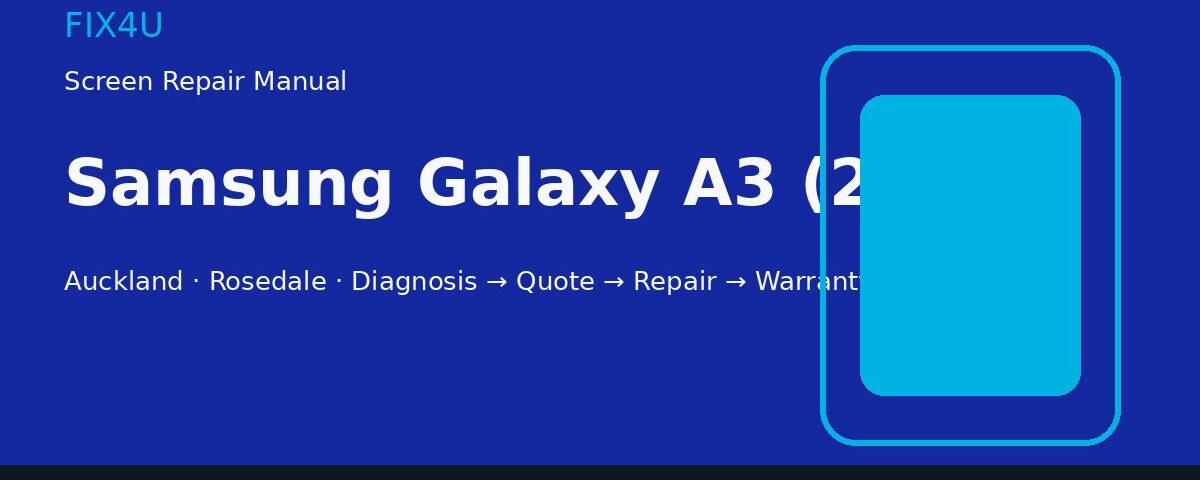 Samsung Galaxy A3 (2016) screen repair manual — FIX4U Auckland