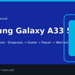 Samsung Galaxy A33 5G screen repair manual — FIX4U Auckland