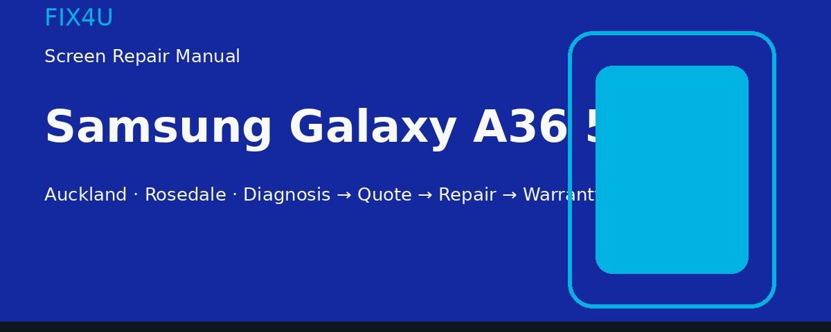Samsung Galaxy A36 5G screen repair manual — FIX4U Auckland