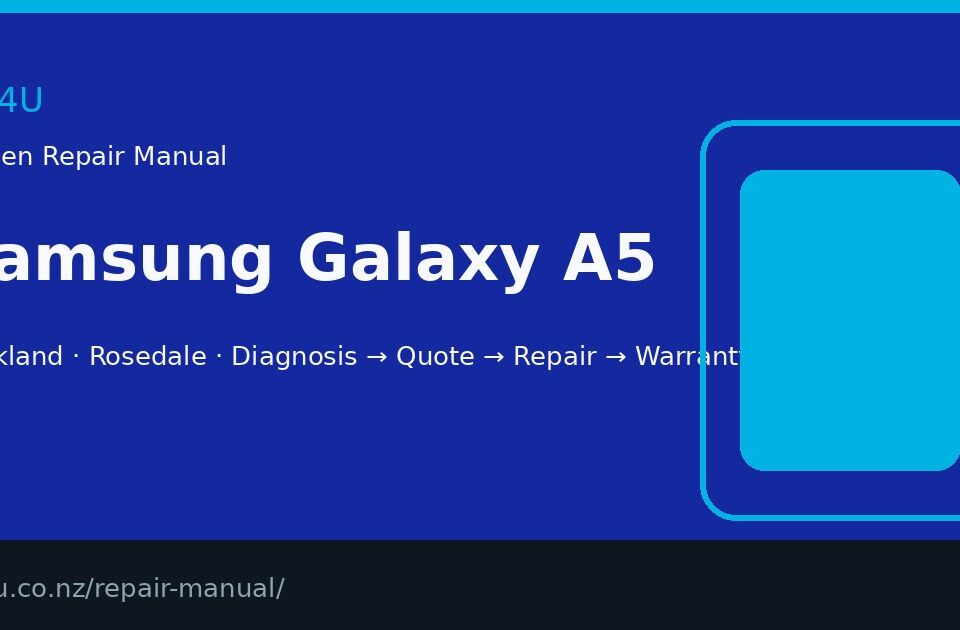 Samsung Galaxy A5 screen repair manual — FIX4U Auckland