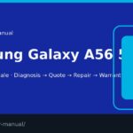 Samsung Galaxy A56 5G screen repair manual — FIX4U Auckland