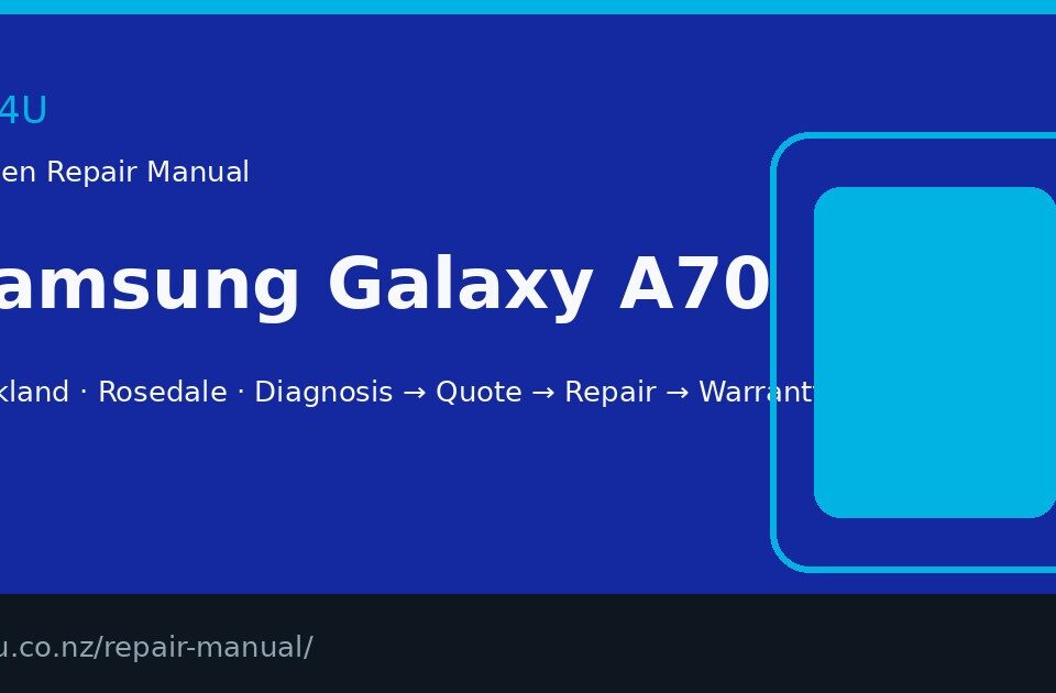 Samsung Galaxy A70 screen repair manual — FIX4U Auckland