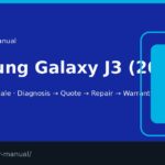 Samsung Galaxy J3 (2016) screen repair manual — FIX4U Auckland