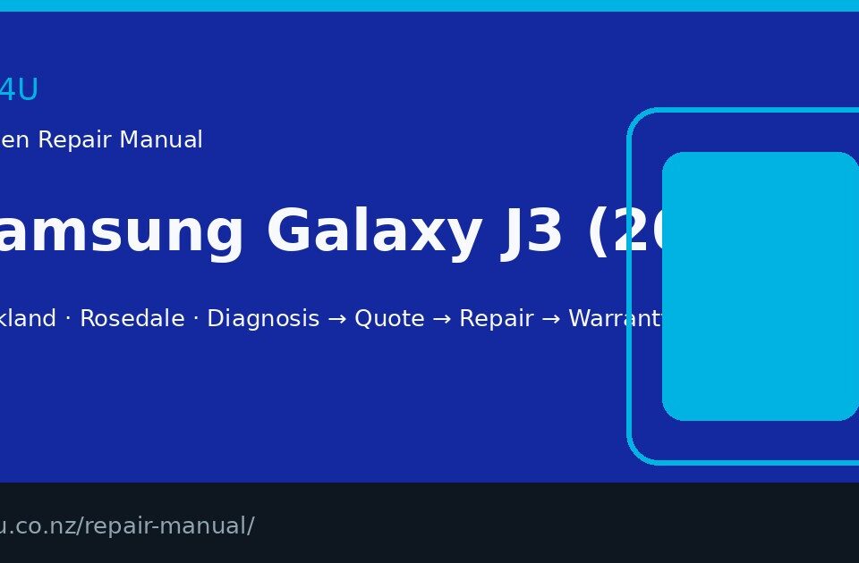 Samsung Galaxy J3 (2016) screen repair manual — FIX4U Auckland