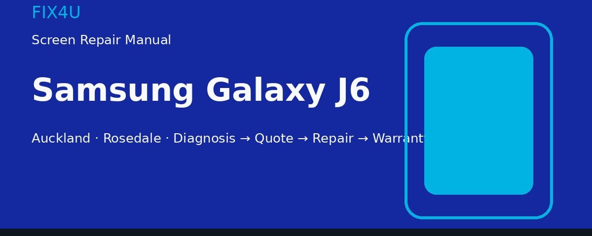 Samsung Galaxy J6 screen repair manual — FIX4U Auckland