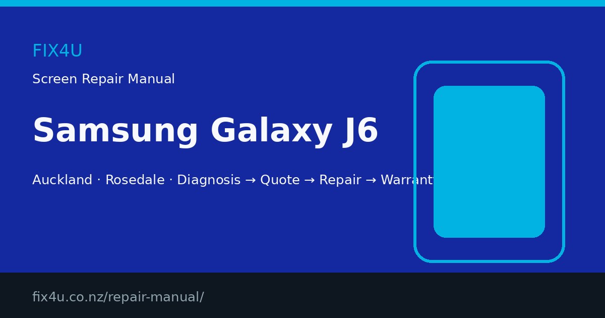 Samsung Galaxy J6 Screen Repair Manual