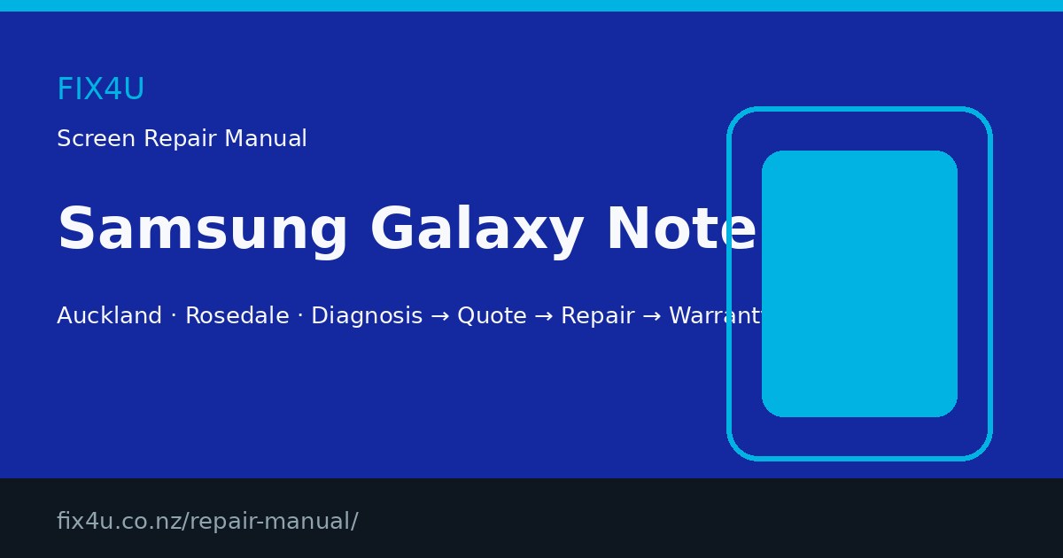 Samsung Galaxy Note 4 Screen Repair Manual