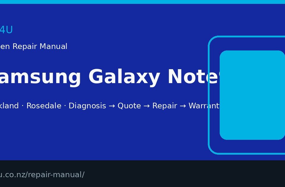 Samsung Galaxy Note9 screen repair manual — FIX4U Auckland