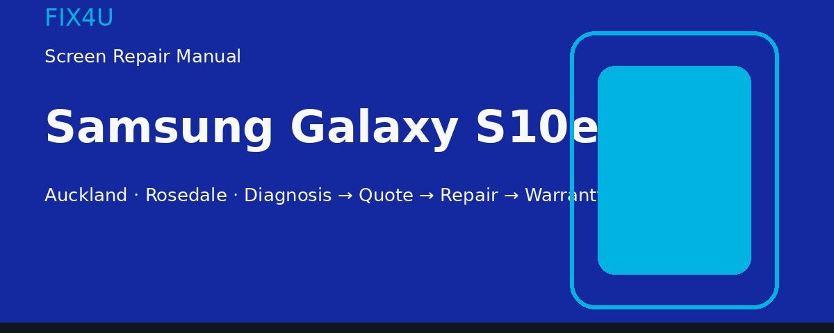 Samsung Galaxy S10e screen repair manual — FIX4U Auckland