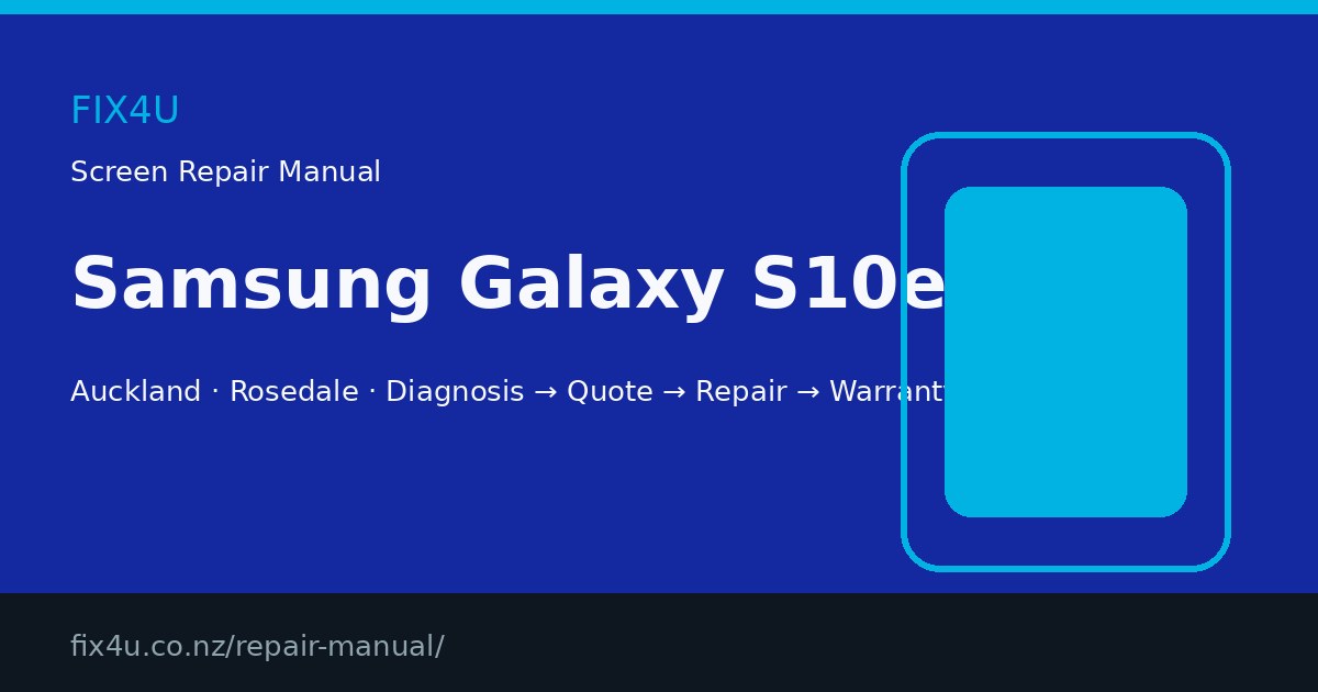 Samsung Galaxy S10e Screen Repair Manual