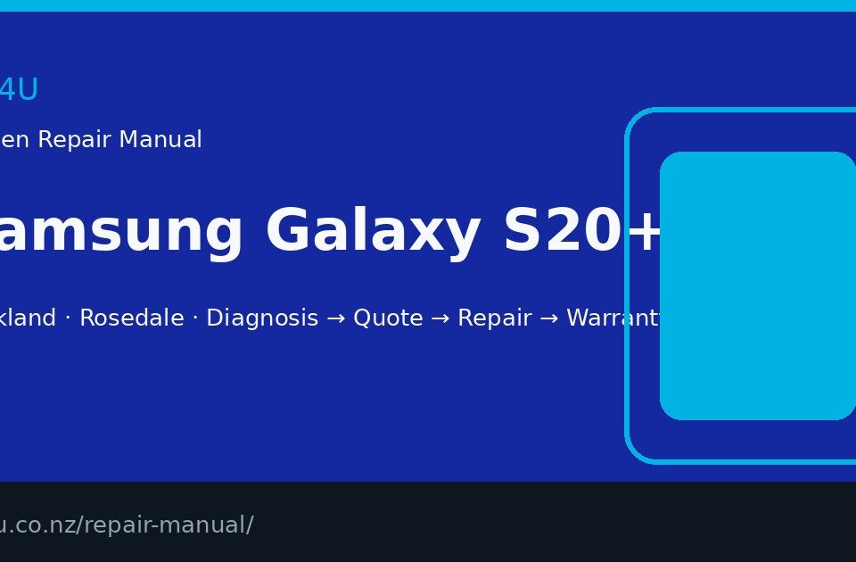 Samsung Galaxy S20+ 5G screen repair manual — FIX4U Auckland