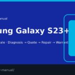 Samsung Galaxy S23+ screen repair manual — FIX4U Auckland