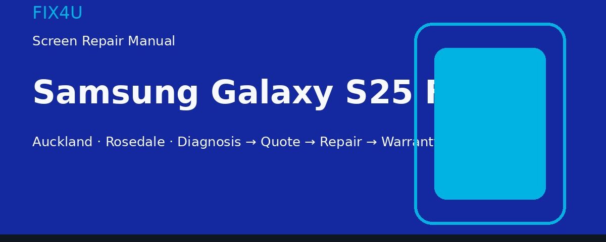 Samsung Galaxy S25 FE screen repair manual — FIX4U Auckland